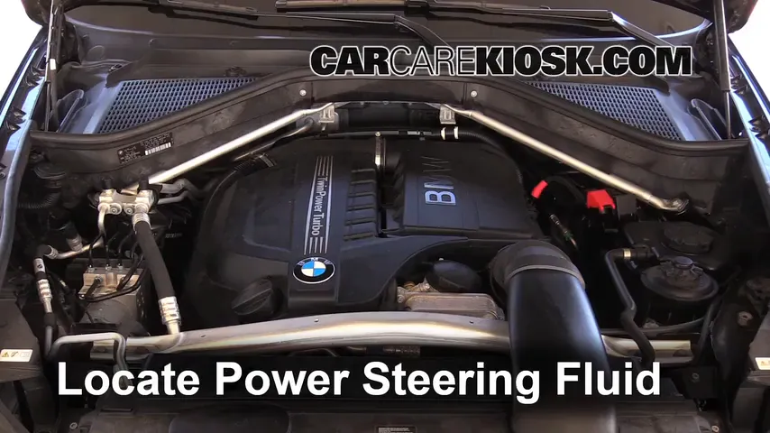 2013 BMW X5 xDrive35i 3.0L 6 Cyl. Turbo Power Steering Fluid Add Fluid